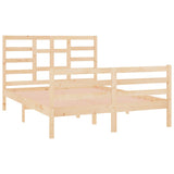 Bed Frame without Mattress Solid Wood 140x190 cm 3105840