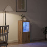LED Sideboard Brown 41 x 37 x 100 cm Engineered Wood 863025