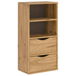 ZNTS Side Cabinet with Drawers ODDA 40x24x79 cm Solid Wood Pine 4103593