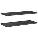 Wall Shelves 2 pcs 100x40x3 cm Black Stainless Steel 30287