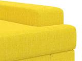 Armchair Light Yellow Fabric 42043463