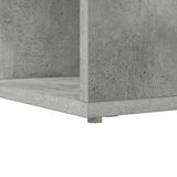 Corner Desk with Shelf Concrete Grey 101.5 x 149.5 x 149.5 cm 3337244