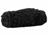 Throw Blanket Black 270 x 240 cm 1.83 kg Fleece 42016844