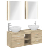 Bathroom Furniture Set 5 pcs Sonoma Oak 3406969