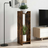 Plant Stand 2 pcs Smoked Oak 30 x 30 x 100 cm Engineered Wood 899571
