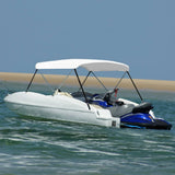 2 Bow Bimini Top White 180x150x110 cm 93125