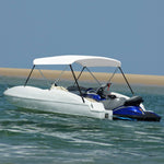 ZNTS 2 Bow Bimini Top White 150x120x110 cm 93123
