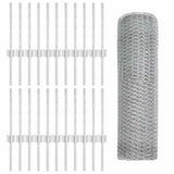 Welded Wire Fence 50 x 0.4 m Hot-Dip Galvanised Steel 3337018