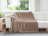 Throw Blankets 6 pcs Camel 200 x 150 cm Fleece 42016870