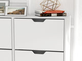 Shoe Storage Cabinet, 4 Flip Drawers, Shoe Organizer for 16 Pairs of Shoes, White T3398P341272