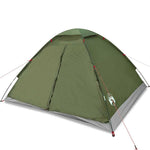 Camping Tent Dome 4-Person Olive Green Waterproof 4009636