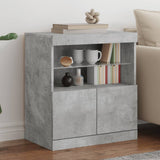 Sideboard with LED Lights Concrete Grey 60x37x67 cm 836654
