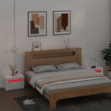 Bedside Cabinets 2 pcs with LEDs White 60x35x40 cm 3080734