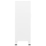 Industrial Storage Chest White Metal 339622