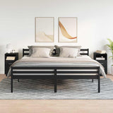 Bedside Cabinets 2 pcs with 2 Drawers Black 36x36x68 cm 858581