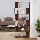 Book Cabinet/Room Divider Brown Oak 80x24x192 cm Engineered Wood 816061