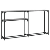 Console Table Grey Sonoma 145x22,5x75 cm Engineered Wood 834098