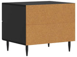Bedside Cabinet Black 43 x 34.5 x 47.5 cm Engineered Wood 894757