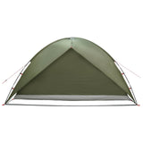 Camping Tent with Rainfly Water-resistant Dome Olive Green 42029006