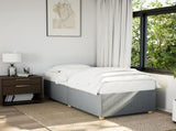 Bed Frame without Mattress Light Grey 100x200 cm Fabric 3284708