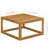 6 Piece Garden Lounge Set with Cushions Solid Wood Acacia 3098663