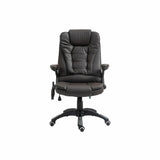 6-Point Massage Office with Seat Heated for Home Office, PU Leather High Back Executive Desk T3398P328215
