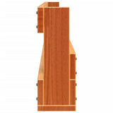 Wall-mounted Shoe Racks 2 pcs Wax Brown 110x8.5x23.5 cm Solid Wood Pine 844490