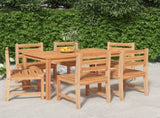 7 Piece Garden Dining Set Solid Wood Teak 3157184