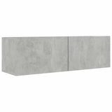 4 Piece TV Cabinet Set Concrete Grey Engineered Wood 3079096