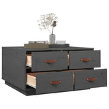 Coffee Table Grey 80x80x45 cm Solid Wood Pine 821519