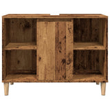 Bathroom Cabinet Old Wood 80x33x60 cm Engineered Wood 857133