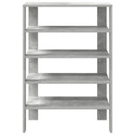 ZNTS Shoe Rack Concrete Grey 61x32x87.5 cm Engineered Wood 859854