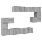 10 Piece TV Cabinet Set Grey Sonoma Engineered Wood 3120306
