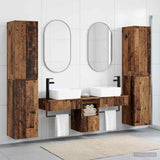 Bathroom Furniture Set 5 pcs Old Wood 33 x 34.5 x 160 cm 3406021