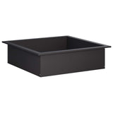 Fire Pit Ring Black 90 x 90 x 25 cm Steel 8012622