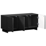 TV Stand 90 x 34.5 x 40 cm Black Engineered Wood 8011568