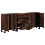 Sideboards 3 pcs 60x34x75 cm Solid Wood Mango 3217083