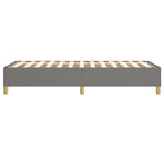 Box Spring Bed Frame Dark Grey Single Fabric 3121206