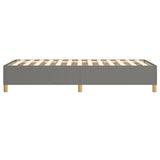 Box Spring Bed Frame Dark Grey Single Fabric 3121206
