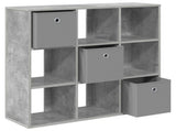 Sideboard with Drawer Concrete Grey 88.5 x 29 x 84.5 cm 8000487