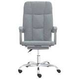 Reclining Office Chair Light Grey Fabric 349637