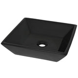 ZNTS Basin Ceramic Square Black 41.5x41.5x12 cm 142739
