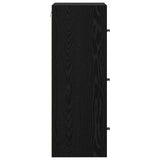Wall Cabinet Black Oak 35 x 37 x 102 cm Engineered Wood 882909