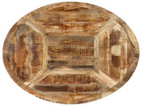 Dining Table 150x76 cm Solid Rough Wood Mango 351710