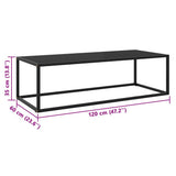 Coffee Table Black with Black Glass 120x60x35 cm 322884