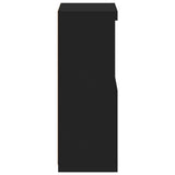 Sideboard Black Engineered wood, glass 41 x 37 x 100 cm Sideboard 836645
