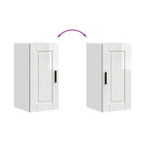 Kitchen Wall Cabinet "Porto" High Gloss White Engineered Wood 854019