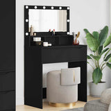 Bedroom Dressing Tables with Drawer Black 80 x 39.6 x 135 cm 888968
