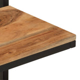 Wall Shelf 40x30x50 cm Solid Wood Acacia and Iron 372749
