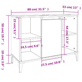 ZNTS 3 Piece Bathroom Furniture Set Concrete Grey Engineered Wood 3185625